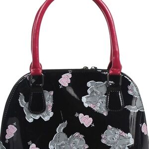 Iron fist cat bowler os purse handbag black brand new